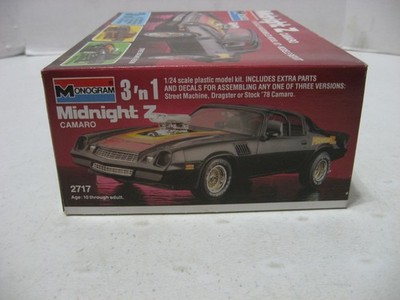 Vintage Monogram 1978 Chevrolet Camaro Z28 Midnight Z Plastic
