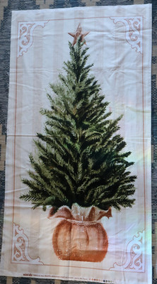 Christmas  Fabric Panel Michael Miller Fabric Adorn Me Tree 23x44