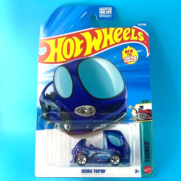 HOT WHEELS 2026 DEORA TOO'ND DARK BLUE 143/250 JJH50 TOONED NEW MODEL B. ZHAO