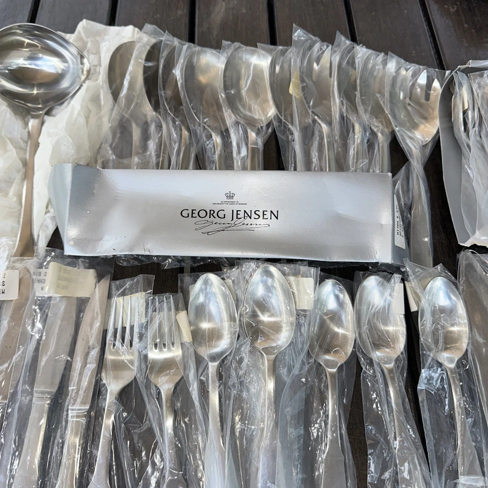 Georg Jensen * MITRA Stainless Flatware Denmark (42) pieces - Image 2 of 4