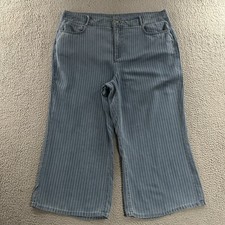 NYDJ Womens Jeans Blue Size 18 Brigitte Wide Leg Lift Tuck 100 Lyocell