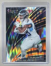 Kalel Mullings 2025 Panini Select 227 Black and Orange Prizm Shock Club Level RC