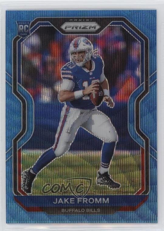 2020 Panini Prizm Rookie Blue Wave Prizm 141/199 Jake Fromm #310 Rookie RC 1u6