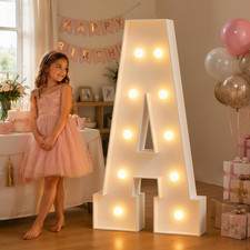 4FT Marquee Light up Letters,Large Marquee Letters 4 Feet Tall for Marry Me Prop