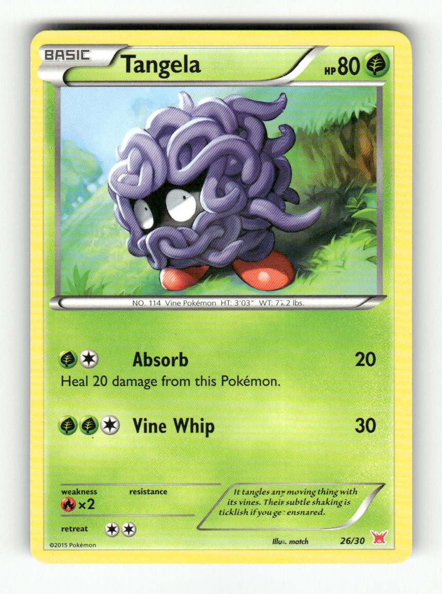 Tangela 26/30 XY Trainer Kit Latias Latios Pokemon Moderately Played