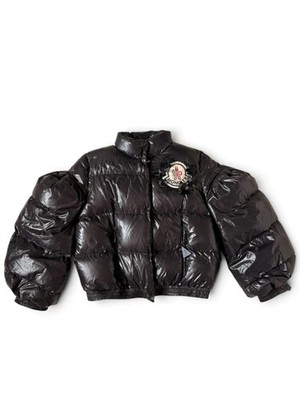 Moncler x Simone Rocha FW18 Runway Daunenjacke Gr. S Schwarz Puffer Balloon Slee