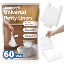 Disposable Potty Liners   Universal Fit for Potty Chairs, Super-Absorbent 60...