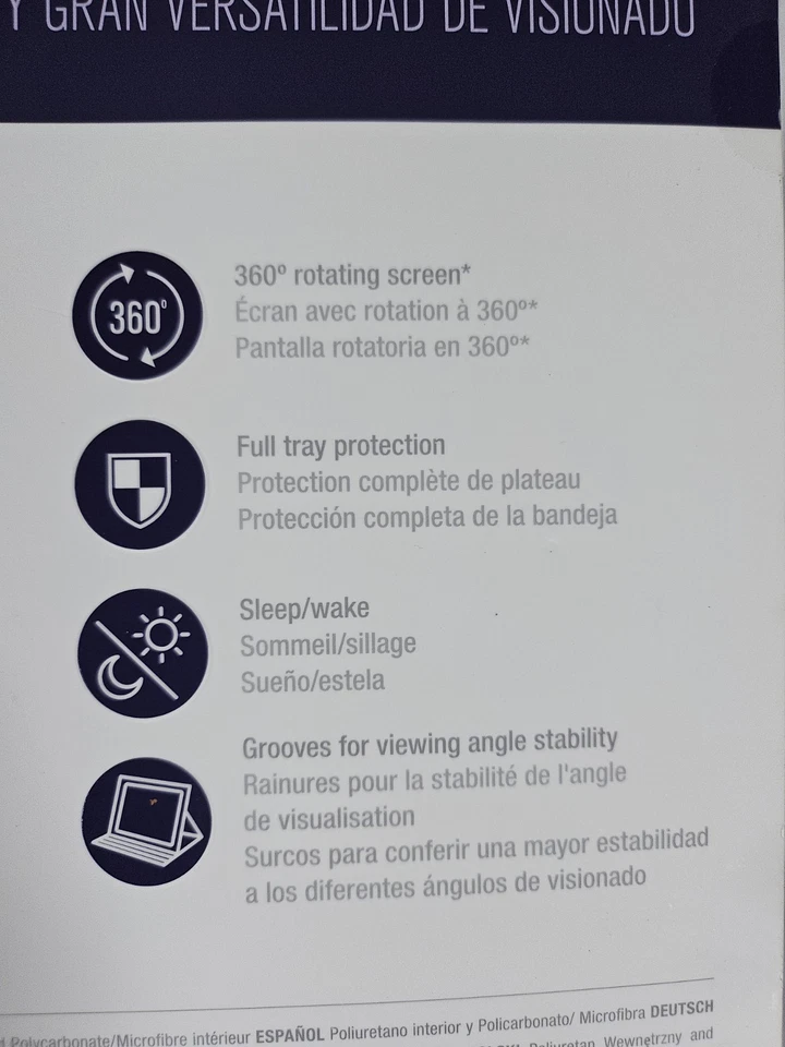 Targus VersaVu Premium 360 Funda Cuero Tostado iPad Pro Android Tablet 12” 🔥 Foto 4 de 4