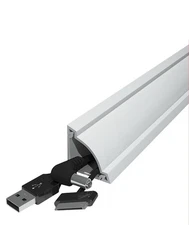 Corner Cable Hider, 125.6in Cable Concealer, Paintable Cord Cover for Wall