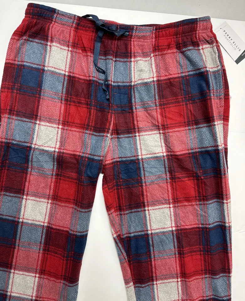 Pantalones de pijama PE para hombre brezo a cuadros rojo Rio-talla XL Foto 2 de 4