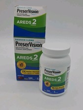 Bausch + Lomb PreserVision AREDS 2 Mini Soft Gel 120ct Exp 6/27 Sealed