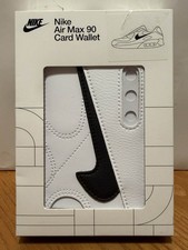 Nike Air Max 90 Card Shoe Wallet White Black Icon Slim Swoosh Check