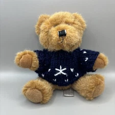 HugFun International Brown Teddy Bear Christmas Sweater Plush Stuffed Animal 6"