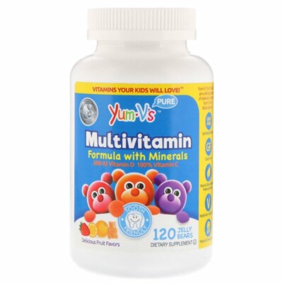 YumV s Multivitamin Formula With Minerals Delicious Fruit Flavors 120 Jelly Bear