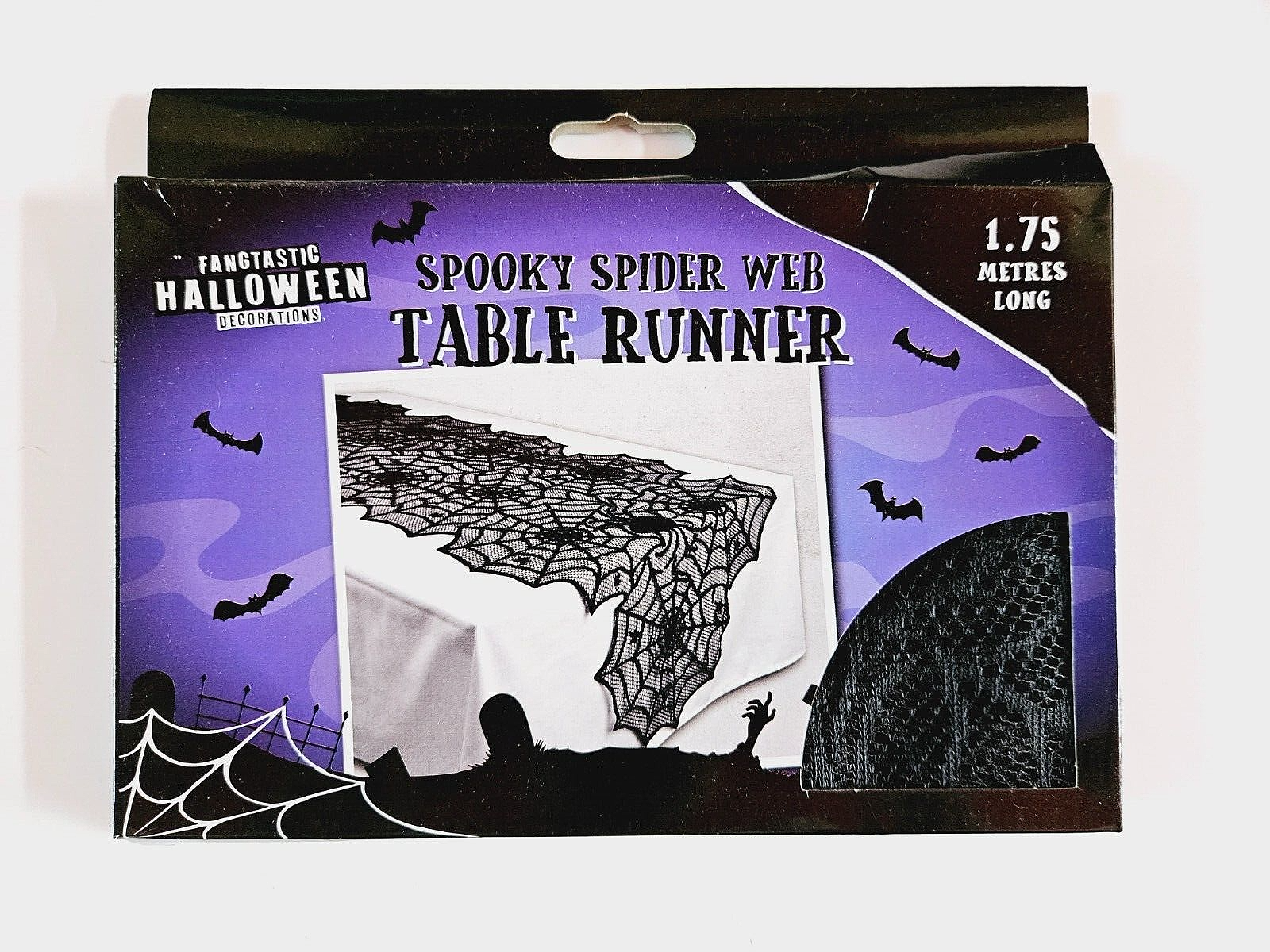 Halloween Tablecloth Spider Web Table Lace Runner Cover Cobweb Party Decoration