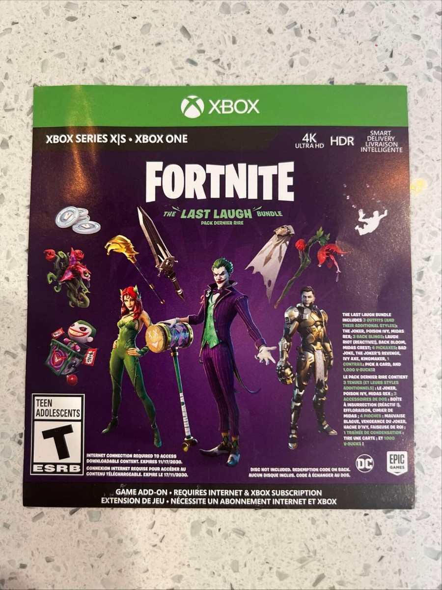 Fortnite The Last Laugh Bundle フォートナイト Fortnite: The Last Laugh Bundle (Game Add-on) - Xbox One