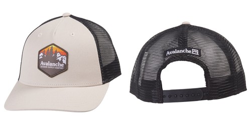 AVALANCHE Canvas Mesh Snap Back Trucker Hat - Picture 3 of 4