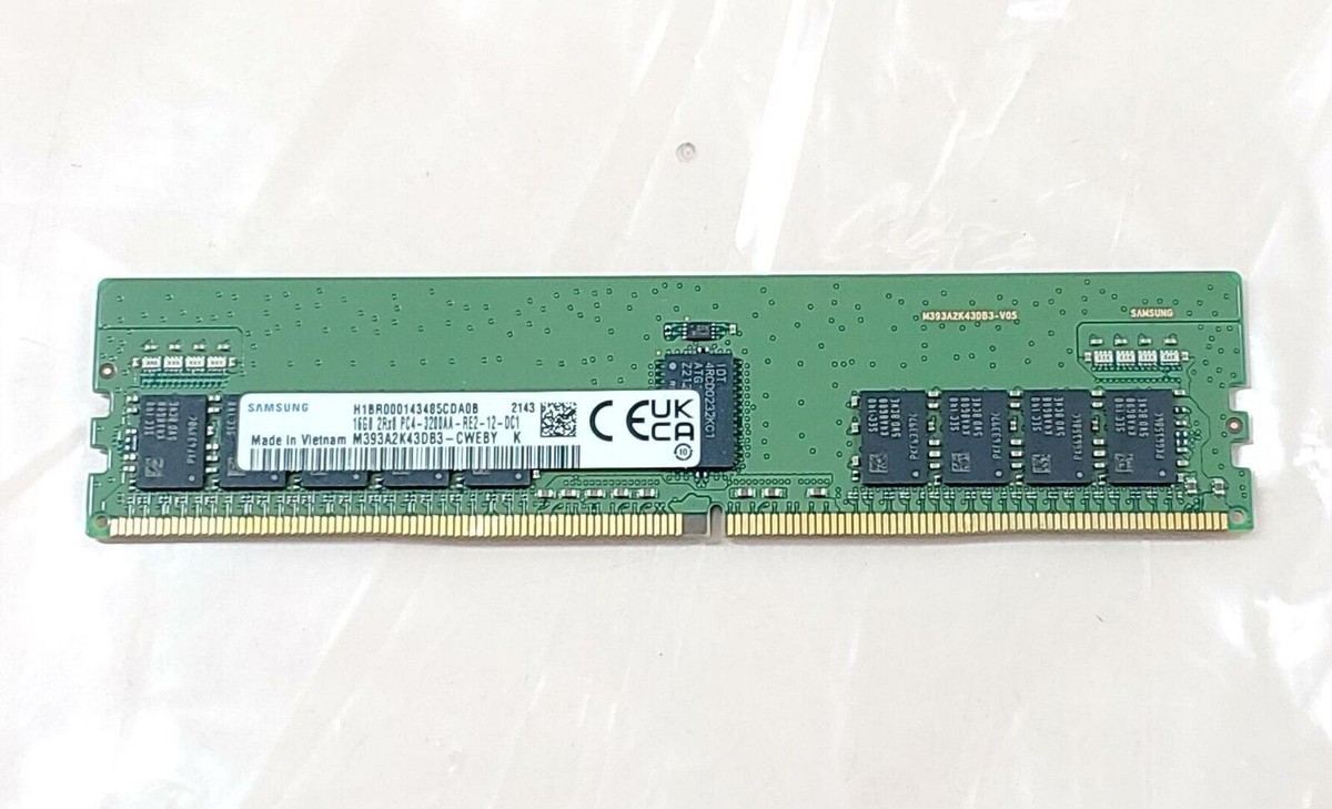 Samsung 16GB DDR4 2RX8 PC4-3200AA Server Memory RAM