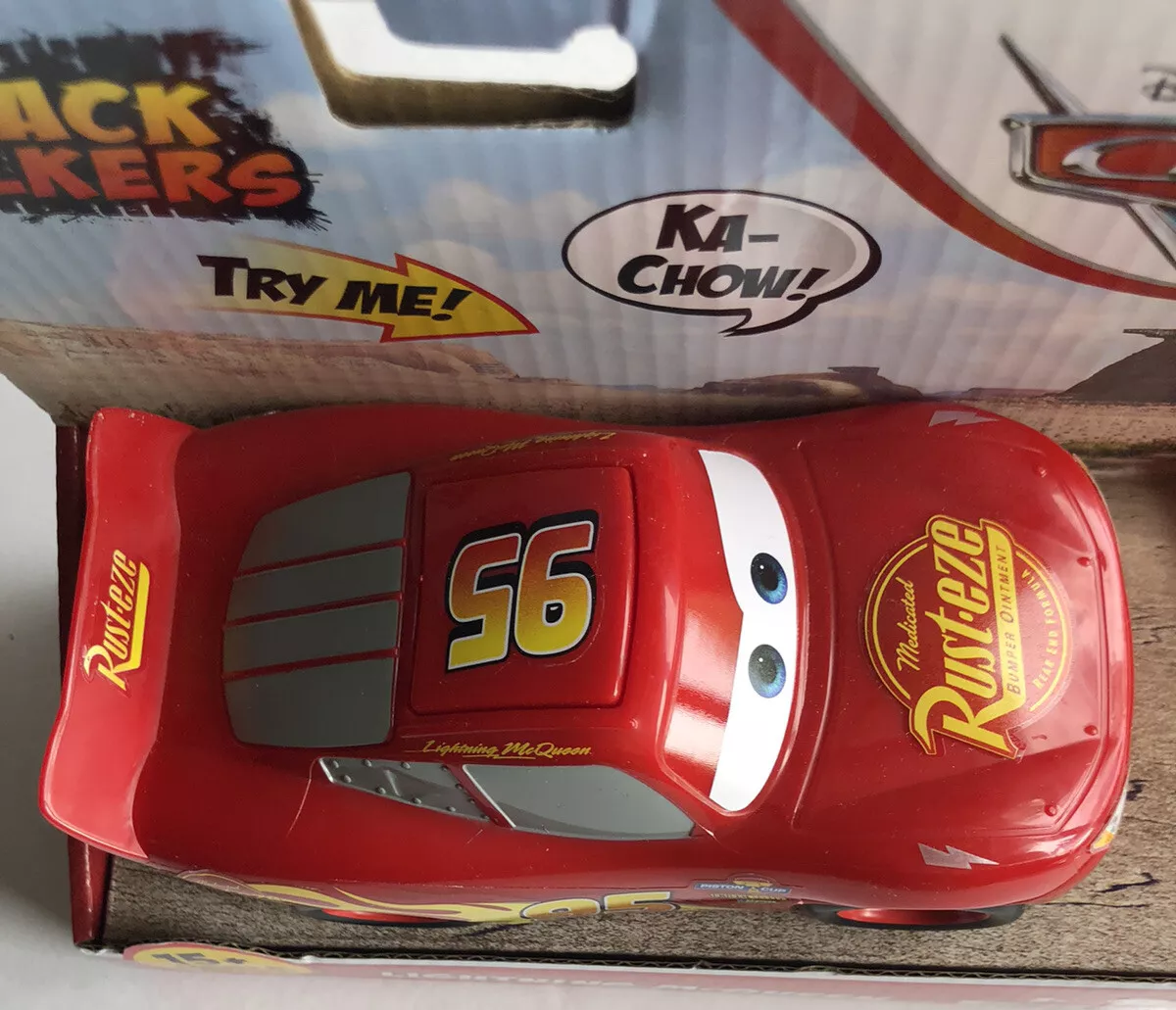 Disney and Pixar Cars Track Talkers Lightning McQueen Talking Toy Car, 5.5  inch Collectible