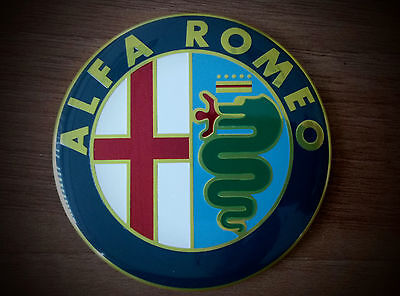 145,146,147,155,159,166 2pcs color Alfa Romeo emblem badge logo insignia 74mm