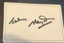 Johnny Haynes Fulham England- Hand Signed Card