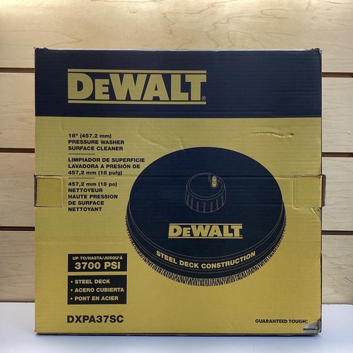 DEWALT 18in Steel Deck Pressure Washer Surface Cleaner DXPA37SC BRAND