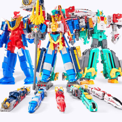 Gaint Savers Railway Vanguard Omega Rail Saver Transformation Robot Figure Set