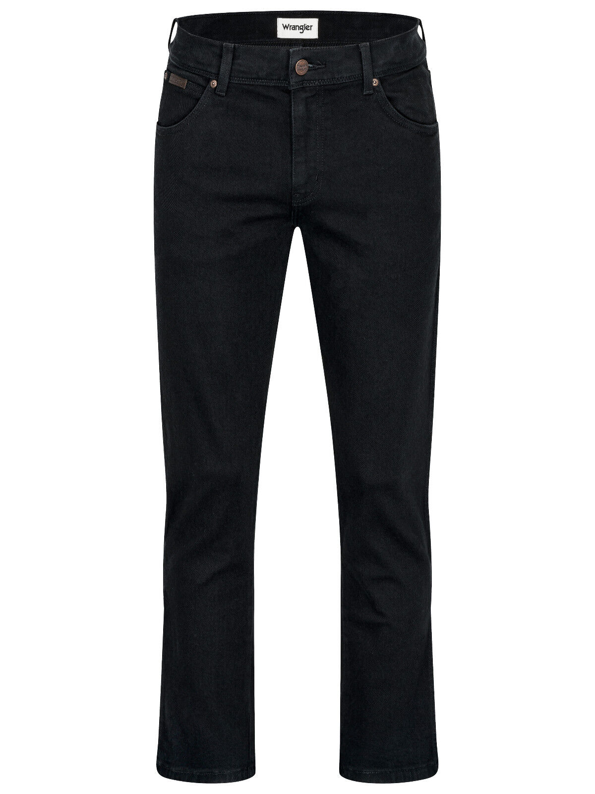 Wrangler Texas Stretch Herren Jeans BLACK OVERDYE W12109004 Schwarz