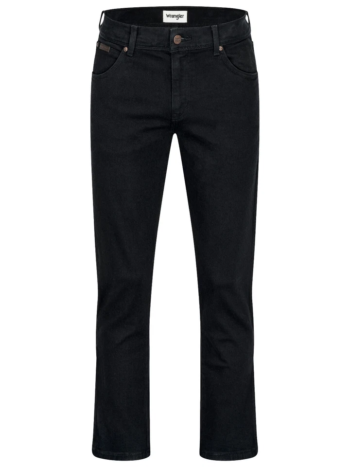 Wrangler® Texas Stretch Herren Jeans BLACK OVERDYE W12109004 Schwarz - Bild 1 von 4