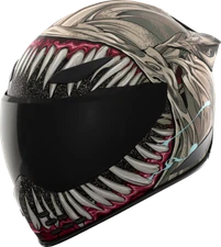 Icon Domain Full Face Motorcycle Helmet Grand Maw Gray