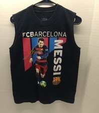 FC Barcelona Lionel Messi Graphic Tank Top Shirt -Boys Size Large 