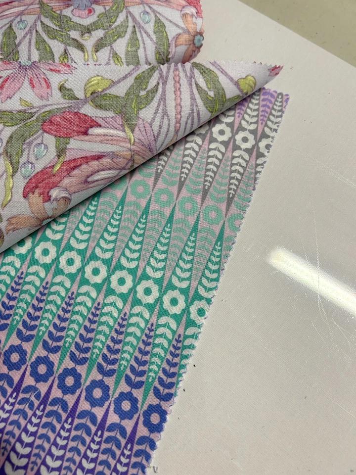 Moon Garden by Tula Pink Layer Cake,42 x 10 Inch Cotton Squares Whimsical PRINTS - Image 3 of 4