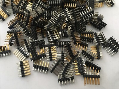 2 bis 50-fach - 2,54 mm 0,1'' Stiftleiste ein-/zweireihig gerade/R/A K6
