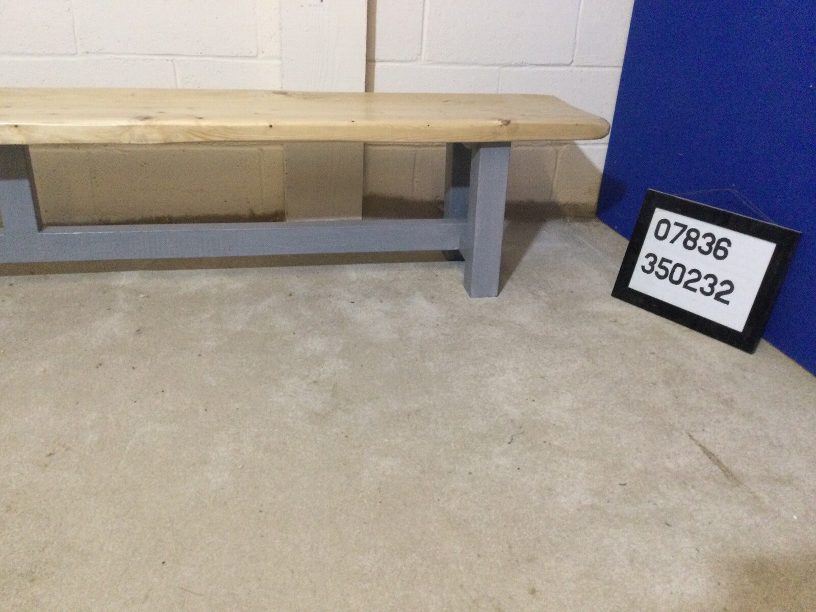 large wooden bench eBay