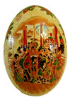 Geisha Girl Egg-Satsuma-4.5" Ceramic Chinoiseries w/Asian Decoration — photo 2