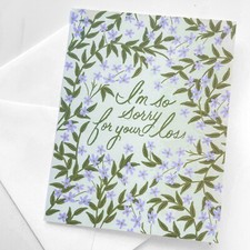 RIFLE PAPER CO. Greeting Card  Envelope - "LAUREL SYMPATHY" Floral Blank A2