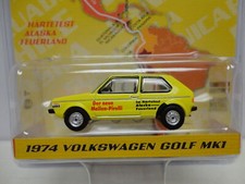 Greenlight 1974 VOLKSWAGEN GOLF MK1 Yellow '74 HOBBY EXCL Argentina Car #2