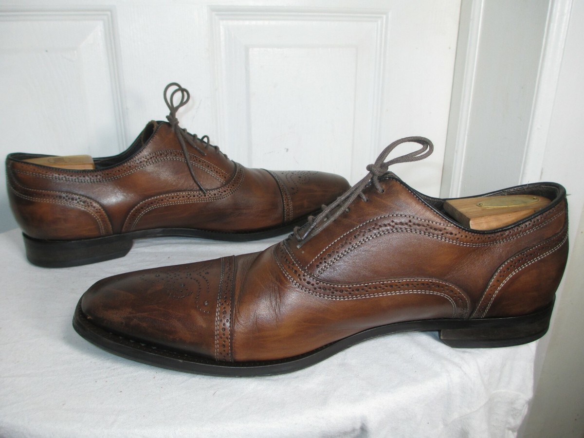 To Boot New York David Cap Toe Brogue Oxford Burnished Brown Leather Shoes 13M TO BOOT NEW YORK Men Dress Shoes David Size | Mercari main image 2