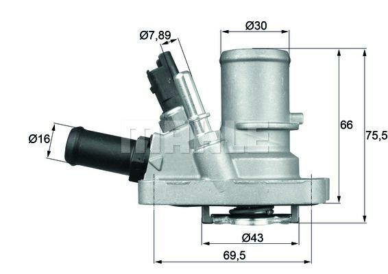Mahle Thermostat FüR Fiat 500 C,500L,BRAVO Ii,Doblo,Doblo/Kombi,Fiorino/Kombi-image