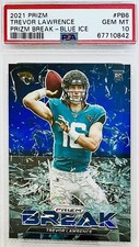 2021 Panini Prizm Trevor Lawrence RC Blue Ice Prizm Rookie SP #/99 PSA 10 💎