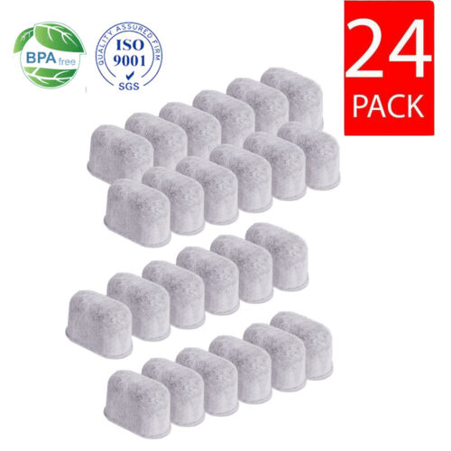 24 Premium Charcoal Water Filters for All Cuisinart Coffee Makers - DCC-RWF, US - Afbeelding 1 van 7