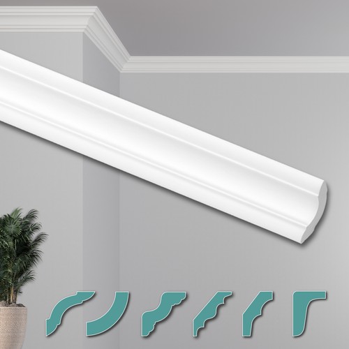 HEXIMO plafondlijsten modern piepschuim, 30 meter stuclijsten piepschuim lijsten - Afbeelding 21 van 78