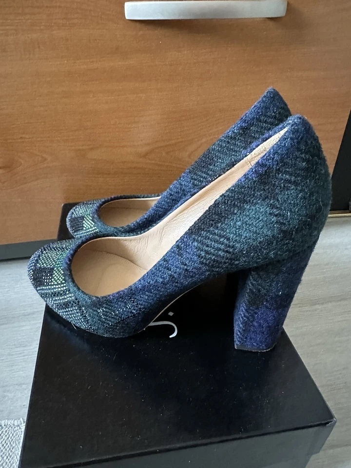 Zapatos de salón JCrew Collection, tacón bloque, excelente estado usado, talla 9 Foto 2 de 4