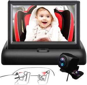 4 3 Baby Monitor Hd Ccd Backup Ir Camera Cigarette Lighter For Universal Car Ebay