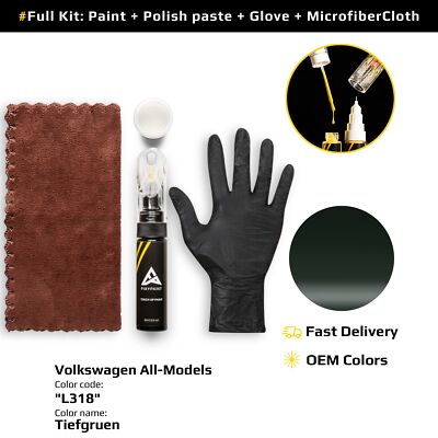 Touch up Paint for Volkswagen All Models Code: L318 Tiefgruen