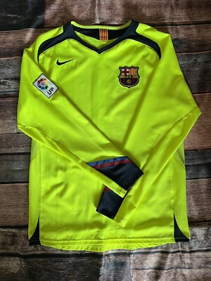 FC Barcelona Nike ホームシャツ ネオンイエロー Nike FC Barcelona Away Jersey 05/06 S Messi Lamine Yamal Neon Joga