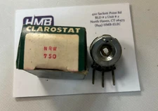 NRW 750 - CLAROSTAT - 750 OHM POTENTIOMETER