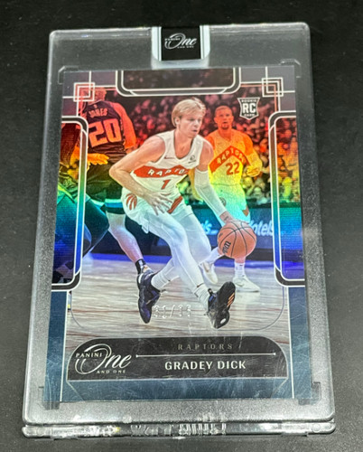 Gradey Dick 2023-24 Panini One And One 31/35 Blue Silver RC Raptors #102