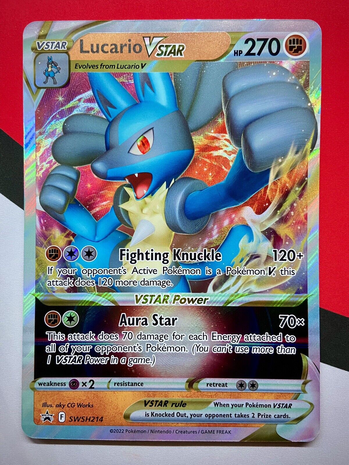 Pokemon Trading Card Game - Lucario VSTAR SWSH214 Jumbo Card – Pokemon  BariBari USA