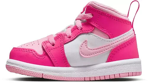 Jordan 1 Mid Fierce Pink FD8782-116 PREESCOLAR 10C-3Y FD8781-116 NIÑO PEQUEÑO 4C-10C - Imagen 6 de 7